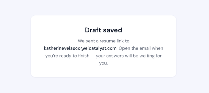 Draft Saved