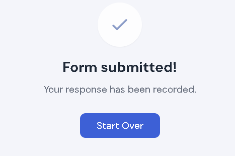Form Submitted