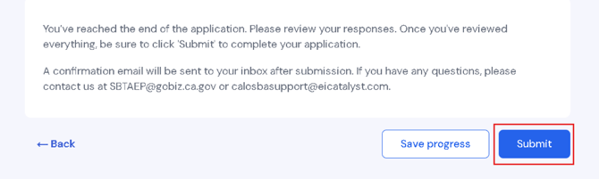 Submitting Applications